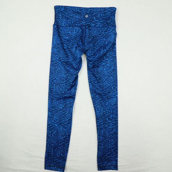 lululemon Women's Blue Printed Leggings Pants size 4 - Picture 6 of 9